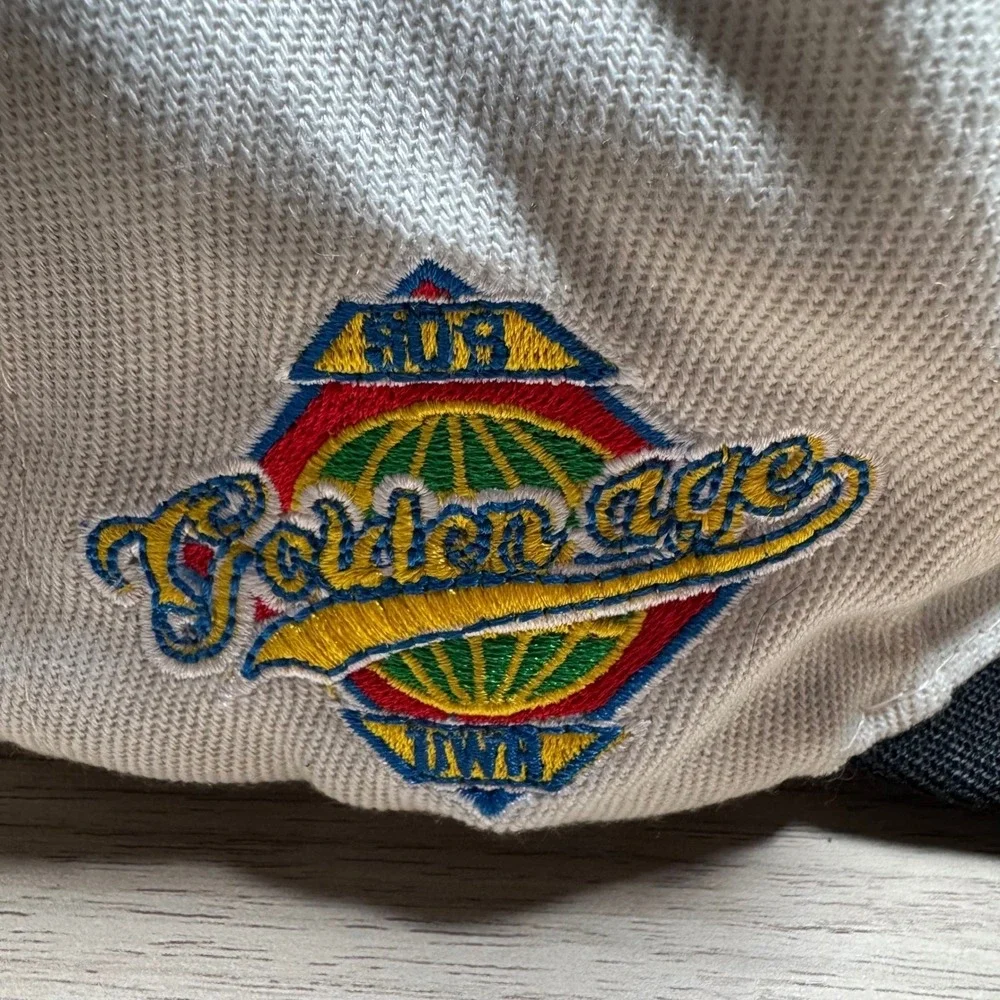 Golden Age Town Snapback Hat Unisex OSFM Cream Good Embroidered Old English R